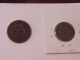1834 Large One Cent And 1864 Two Cent Piece Coins: US photo 3