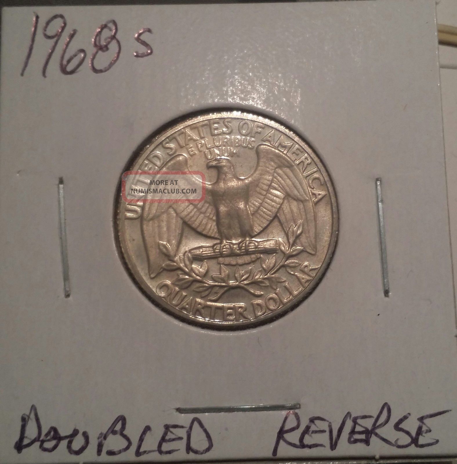 1968 D Washington Quarter BU Uncirculated – Denver Mint 25c US Coin Collectible