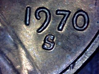 1970 - S/s 1c Rpm - 001 Lincoln Cent.  Coneca Top 100.  Rotated Reverse photo
