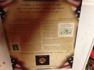 2007 Thomas Jefferson Commemorative Panel Dollar Coin & Stamps photo
