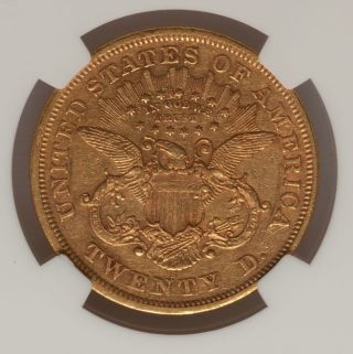 1873 S $20 Closed 3 Liberty Dbl Eagle Coin Ngc San Fran photo
