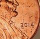 2014 Lincoln Cent Obverse Bubble Plating Coins: US photo 2