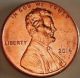 2014 Lincoln Cent Obverse Bubble Plating Coins: US photo 3