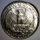 1998 Large Brockage Indent Error Washington Quarter Dollar.  25 Made Coin 1 Coins: US photo 1