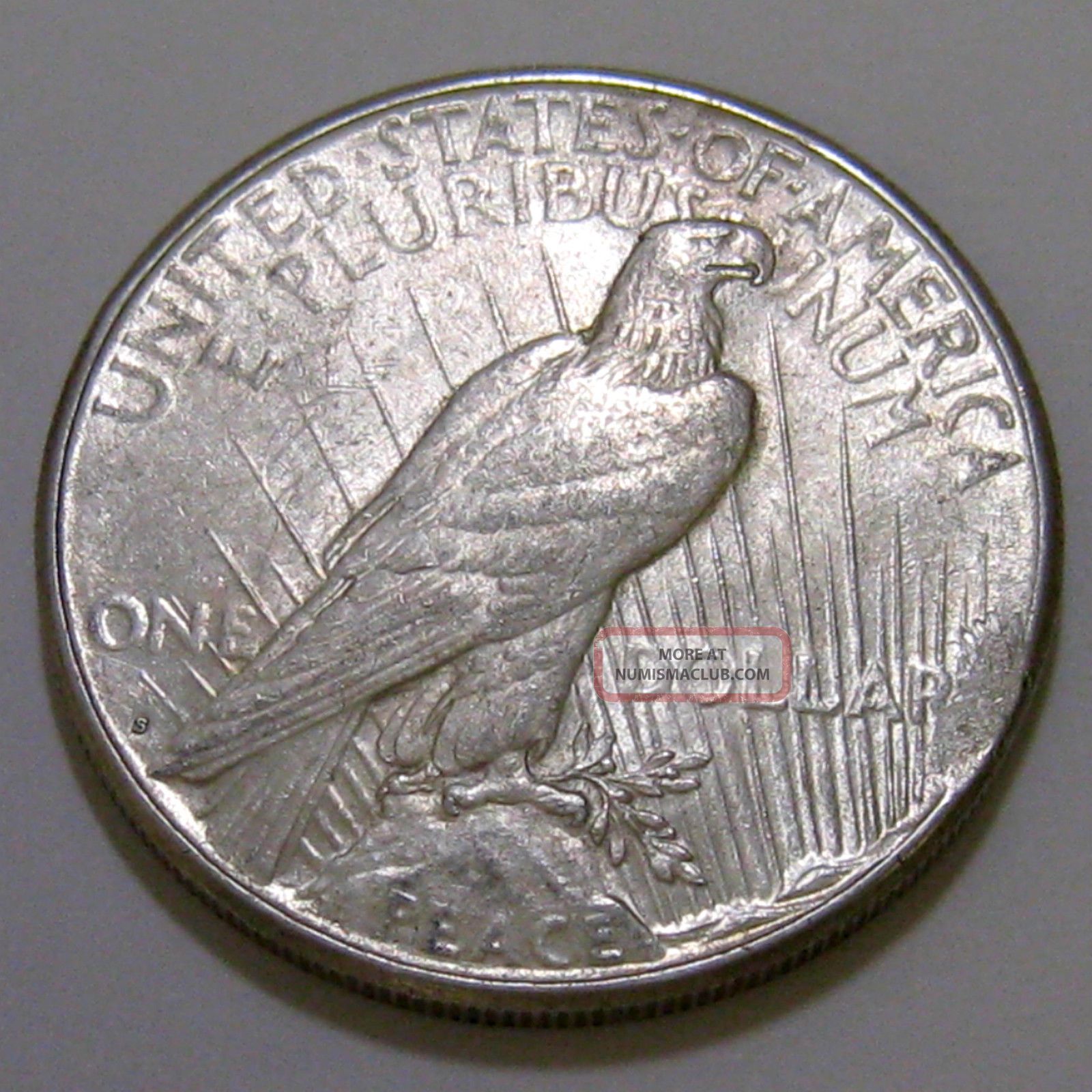 Ddo 1922 S Peace Silver Dollar With Double Die Obverse & Strike Through