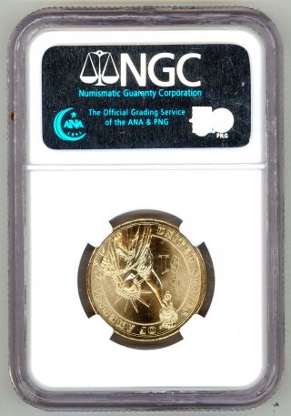 Usa 2007 D Ngc Ms 65 First Day Of Issue George Washington $1 Dollar Unc Coin Usd photo