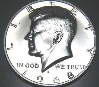 1968 Kennedy Silver Half Dollar - - Gem Silver Proof Coin photo