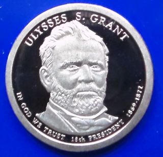 2011 - S Gem Cameo Proof Ulysses Grant Presidential Dollar. . photo