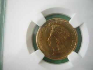 Ngc 1854 P $3.  00 Princess Gold Piece Xf photo