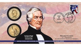On P33 Millard Fillmore 2010 Presidential First Day Coin Cover,  Env. photo