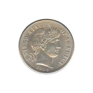 United States - Barber - 10 Cents 1914 Unc - Silver photo