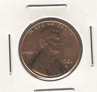 1981 - D Lincoln Cent photo