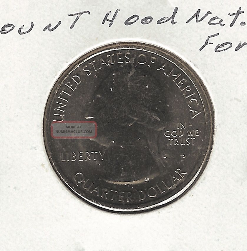 2010 P 25c Mount Hood Np America The Quarter