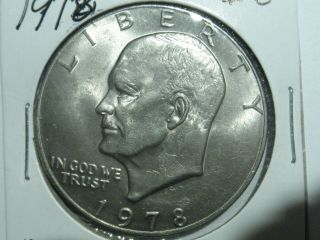 1978 Eisenhower Dollar - Bu Look & Bid Now Key Date photo
