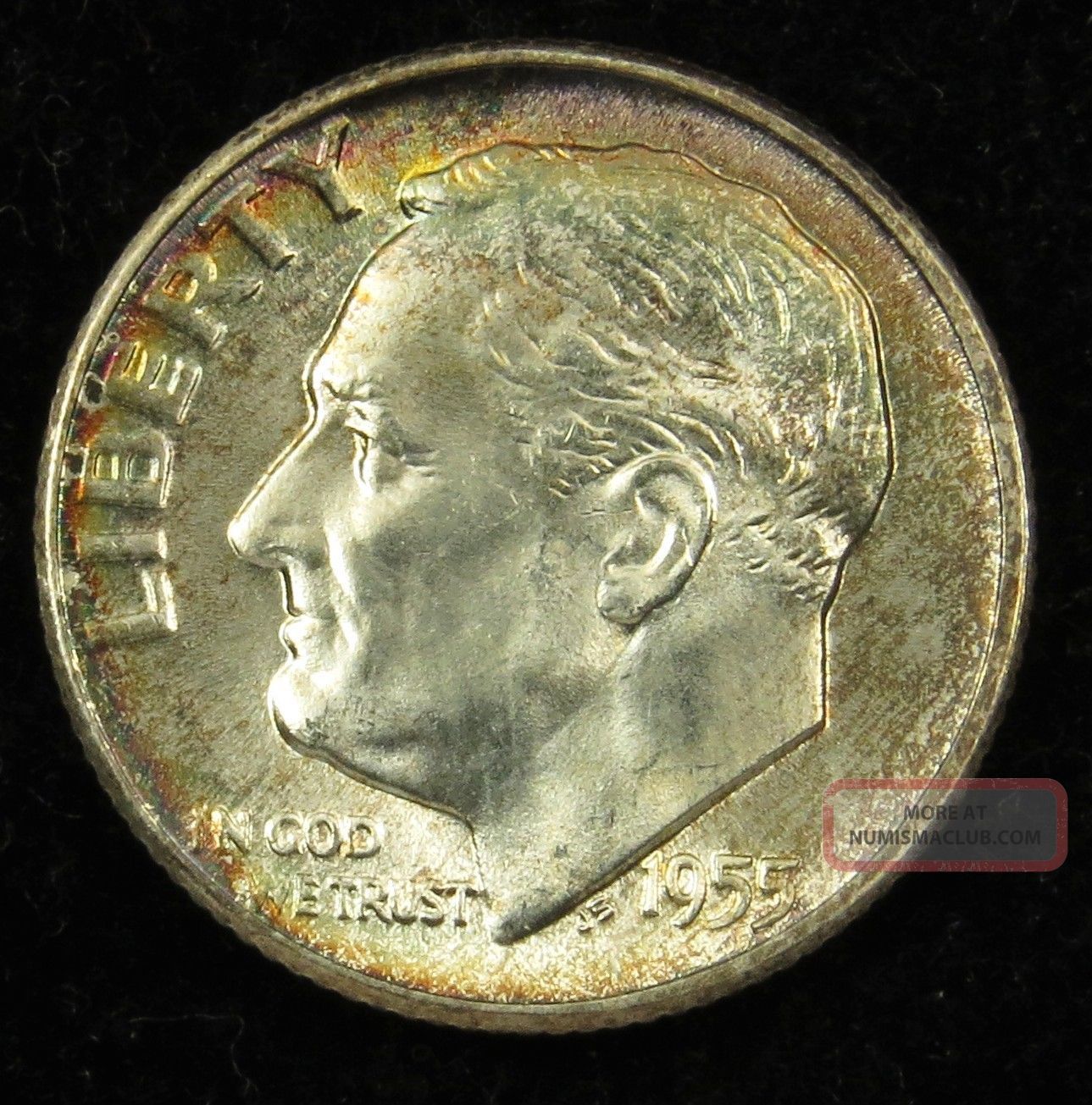 1955 Uncirculated 90 Silver Roosevelt Dime b03 1955-uncirculated-90-silver-roosevelt-dime-b03