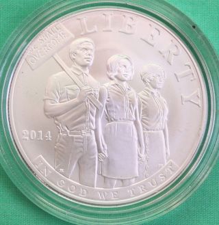 2014 Civil Rights Act Of 1964 Bu Silver Dollar Us Unc Coin And photo