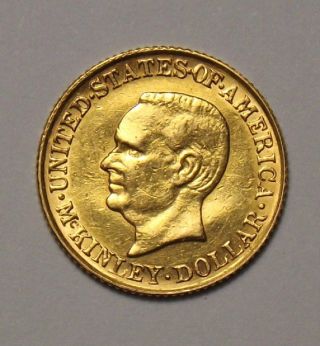 1916 1 Dollar Commemorative Gold Coin Xf+ photo