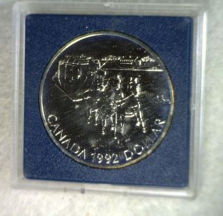 Canada Silver Dollar 1992 Bu Silver Coin (cyber 765) photo