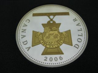 2006 150th Anniversary Of The Victoria Cross Canadian Gold Plated Silver Coin photo