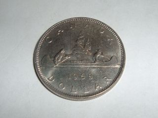 Canadain One Dollar Coin Date 1968 Coin photo
