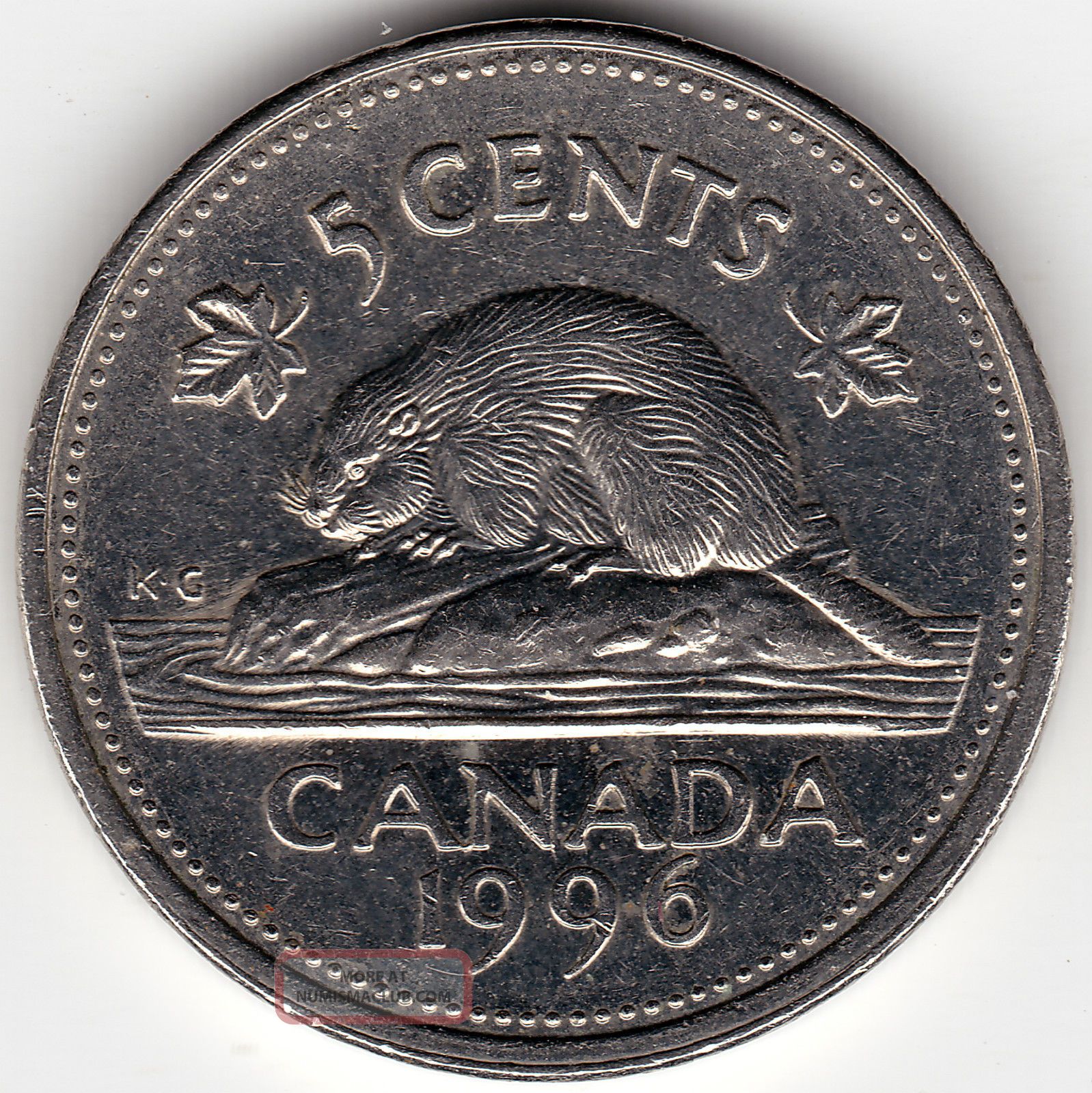 1996 Near 6 Canada 5c Coin - Doubling Of Ana In Canada