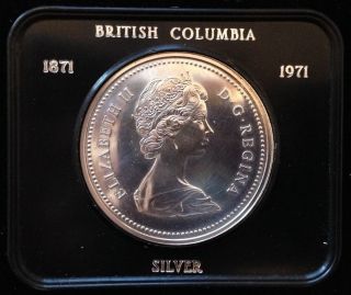 1971 Silver $1 One Dollar British Columbia (prooflike) photo