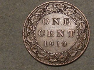 1910 Canadian Large Cent 7202a photo