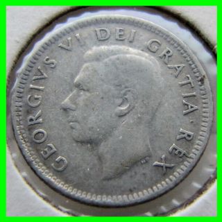 Rare One Of A Kind 1951 Canada Canadian Dime Double Die And Error 10 Cent photo