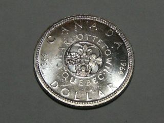 1964 Canadian Silver Dollar (bu) 3353 photo