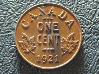 Canada Higher Grade 1921 Ef Small Cent photo