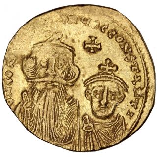 Bysantine Empire,  Constans Ii,  Solidus photo