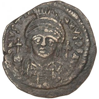 Bysantine Empire,  Justinien Ier,  Demi Follis photo