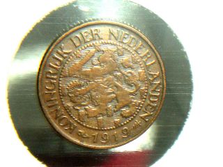 Netherlands Cent,  1919 - Coin - photo
