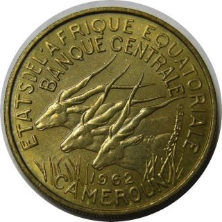 Elf Equatorial African States 25 Francs 1962 Giant Eland photo