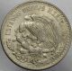 1947 1 Peso Mexico Morelos Silver.  500 32mm 14g Km 456 - Unc 69756 Mexico photo 1