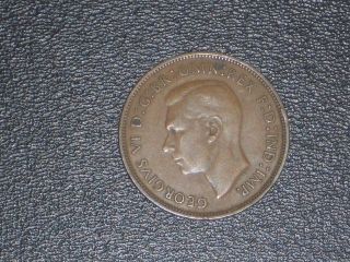 Gb Uk Britain 1946 - Wwii Penny Coin photo
