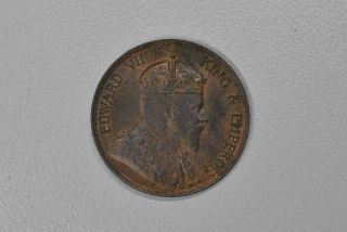 King Edward V11 Hong Kong 1 Cent 1902 Copper Unc photo