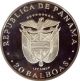 1973 Panama 20 Balboas Simon Bolivar Almost 4 Oz Proof Silver Ngc Pf67 North & Central America photo 2
