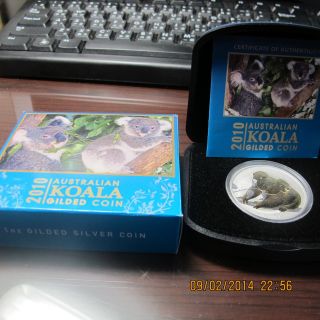 2010 Australian Koala Gilded Coin photo