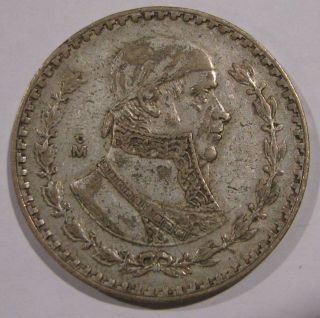 1959 Mexico 1 Peso Silver Coin - 308 photo