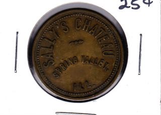 Unlisted Spring Valley,  Illinois 25 Cents Token photo