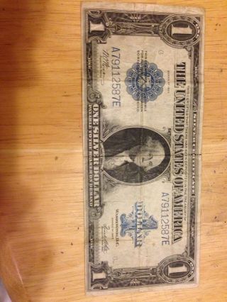 1923 One Dollar Silver Certificate Large Note photo