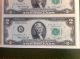 1976 A Star Series $2 Bills,  Uncirculated,  Uncut. Small Size Notes photo 2