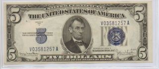 Fr.  1654 1934d $5 Silver Certificate,  Choice Uncirculated photo