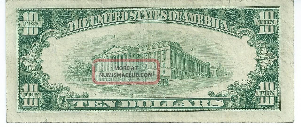  10 1950d kc star federal reserve bank note kansas city 4 of 6 currency 534