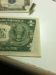 2 - Series 1935 D One Dollar Silver Certificate And One 1935e Silver Certificate Small Size Notes photo 1