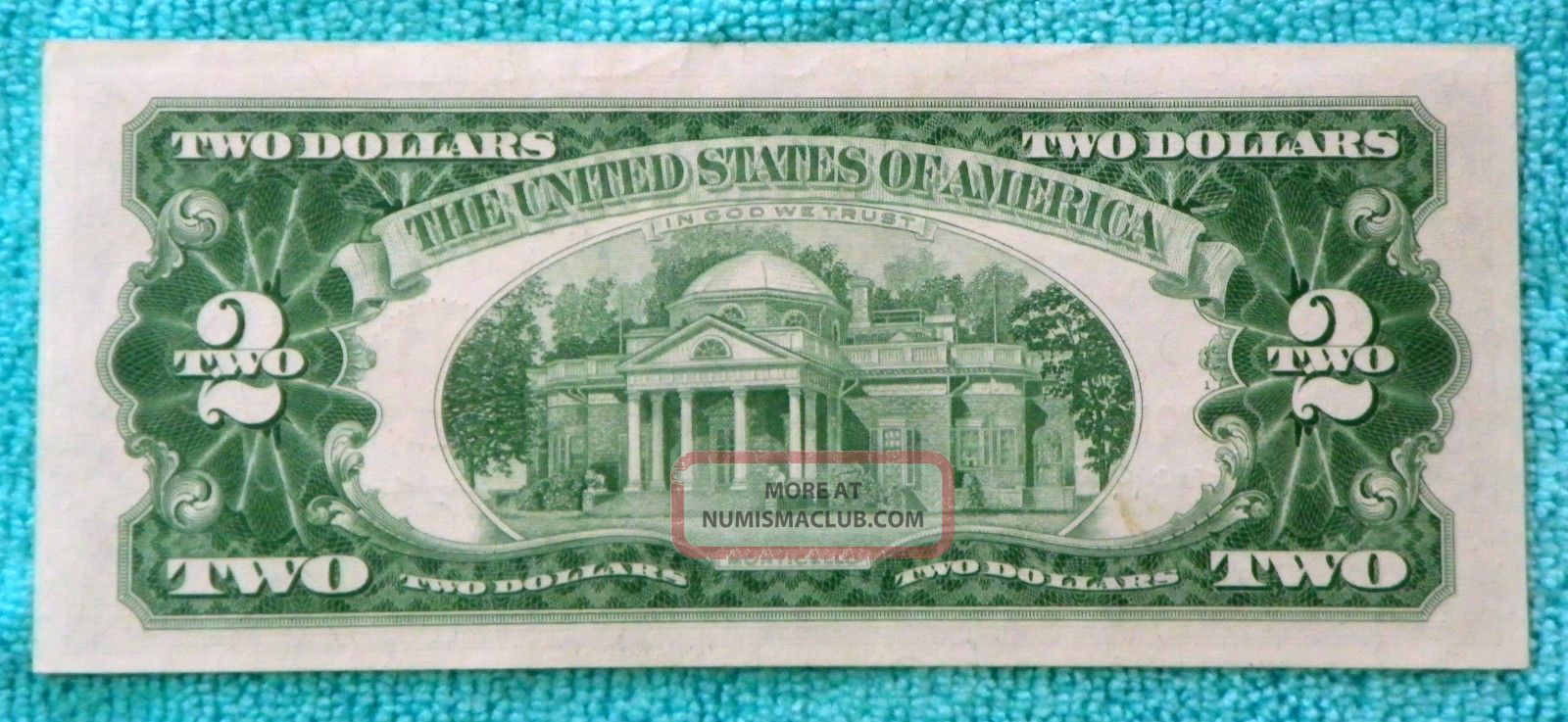 1963 Aa Block $2 Red Seal Note Two Dollar Bill Rs14