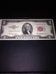 1953 A $2 Dollar Star Note Papey Money Red Seal Currency Fr - 1510 Small Size Notes photo 3