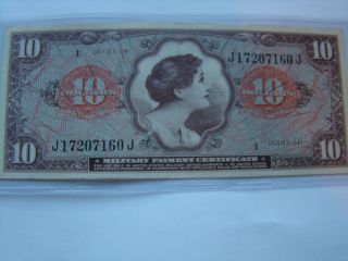 Mpc $10 Series 641 Uncirculated In Vietnam 1965 - 1968 photo