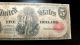 Rare Combo 1880 & 1907 Woodsman Woodchopper Red Seal Large Size Notes photo 3